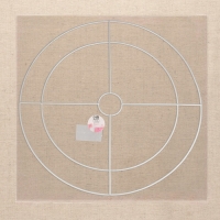 Основа для плетения торшера &laquo;Круг&raquo;, металлическая, d = 30/40 см, цвет белый