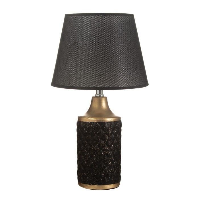 Настольная лампа Настольная лампа "Аннет" E14 40Вт черный-золото 23х23х41 см RISALUX
