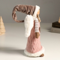 Кукла интерьерная "Ангелочек Марфуша в розовом вязаном платье с сердечком" 35 см Кукла интерьерная "Ангелочек Марфуша в розовом вязаном платье с сердечком" 35 см