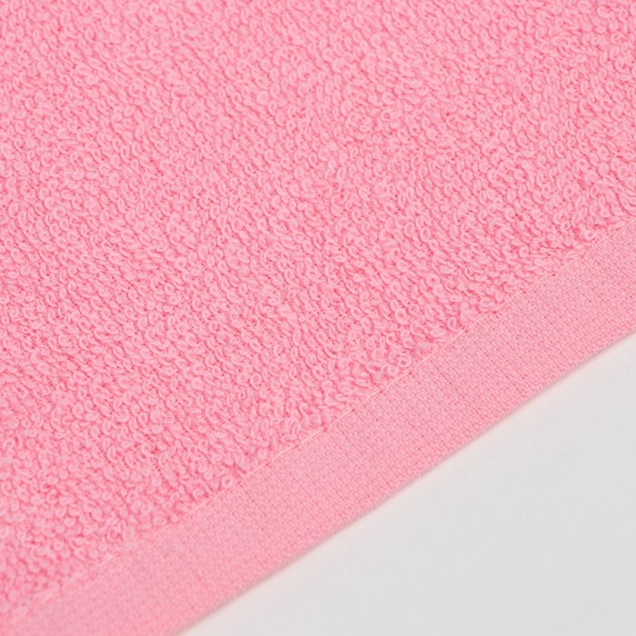 Полотенце  махровое Экономь и Я 30*60 см, цв. розовый, 100% хлопок, 350 гр/м2