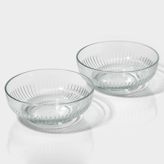 Набор стеклянных салатников Lav &laquo;Токио&raquo;, d=17 см, 2 шт
