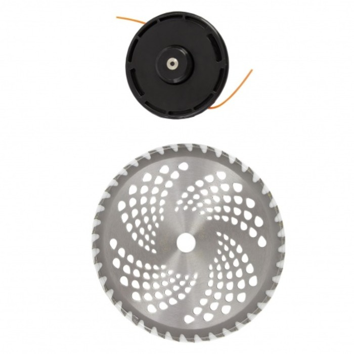 Триммер бензиновый Denzel DTL-33S, 2T, 1.8 л.с., 0.8 л, скос 42 см, 9500 об/мин, нож/леска Триммер бензиновый Denzel DTL-33S, 2T, 1.8 л.с., 0.8 л, скос 42 см, 9500 об/мин, нож/леска