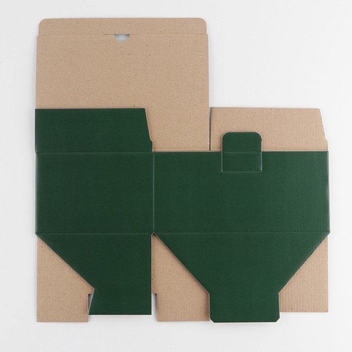 Коробка подарочная складная, упаковка, &laquo;Зелёная&raquo;, 22 х 15 х 10 см