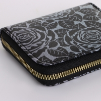 Кошелёк женский на молнии, цвет чёрный Кошелёк женский на молнии, цвет чёрный