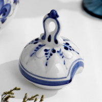 Сахарница &laquo;Анимон&raquo;, 7&times;7&times;14 см, гжель