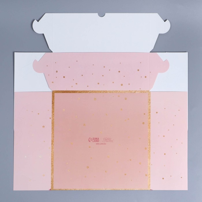 Коробка для капкейков, кондитерская упаковка с окном, 9 ячеек &laquo;Цветы&raquo;, 25 х 25 х 10 см