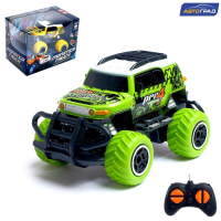 Джип радиоуправляемый «Граффити», работает от батареек, цвет зелёный Джип радиоуправляемый «Граффити», работает от батареек, цвет зелёный
