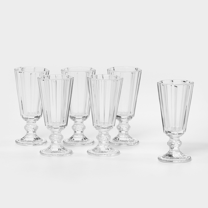 Набор стеклянных рюмок, 35 мл, d=4,3 см, h=10 см, 6 шт