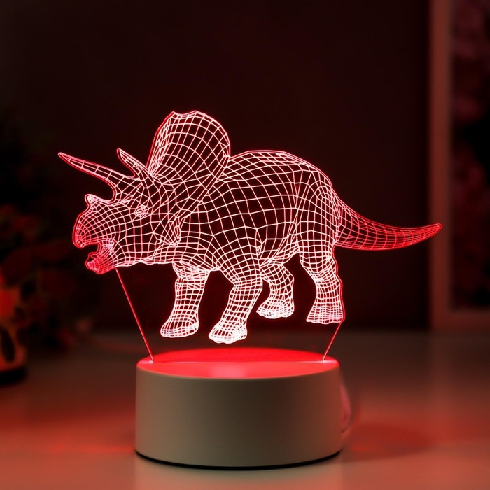 Светильник "Трицераптос" LED RGB от сети RISALUX