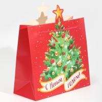 Пакет подарочный новогодний «Ёлочка», 25 х 26 х 10 см, Новый год Пакет подарочный новогодний «Ёлочка», 25 х 26 х 10 см, Новый год