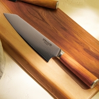 Нож кухонный SL Home «Оливия», шеф, лезвие 20,32 см, дамасская сталь, цвет коричневый Нож кухонный SL Home «Оливия», шеф, лезвие 20,32 см, дамасская сталь, цвет коричневый