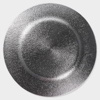 Тарелка стеклянная Magistro &laquo;Карамель. Синее серебро&raquo;, d=27 см, цвет синий