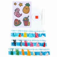 Алмазная мозаика-стикер с полным заполнением для детей &laquo;Яркое лето&raquo;, набор для творчества