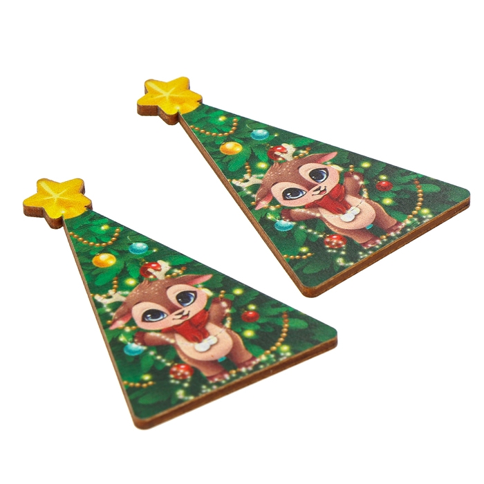 Новогодняя настольная игра &laquo;Новый год! Мемори ёлочки&raquo;