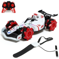 Машина радиоуправляемая &laquo;Формула&raquo;, работает от аккумулятора, эффект дыма, свет, цвет белый
