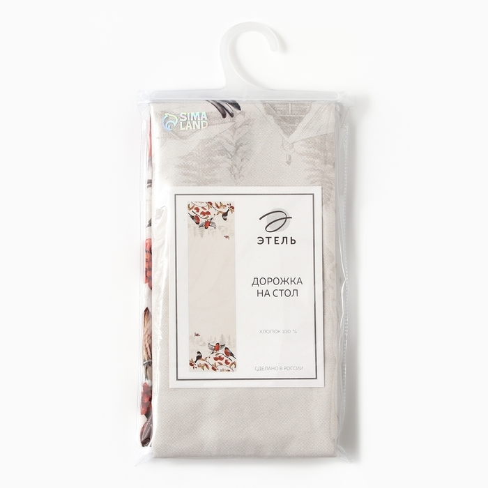 Дорожка Этель "Снегири на ветках" 40х149 см, 100% хл, саржа 190 г/м2