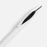 Ручка шариковая Nave, белая с черным Ручка шариковая Nave, белая с черным