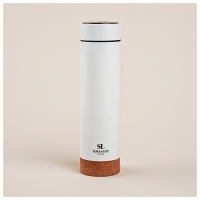 Термос с термометром Sima-Land Home, 500 мл, цвет белый Термос с термометром Sima-Land Home, 500 мл, цвет белый