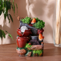 Фонтан "Птички в долине прохлады" каменная стена, 15х15х20 см (с подсветкой) Фонтан "Птички в долине прохлады" каменная стена, 15х15х20 см (с подсветкой)