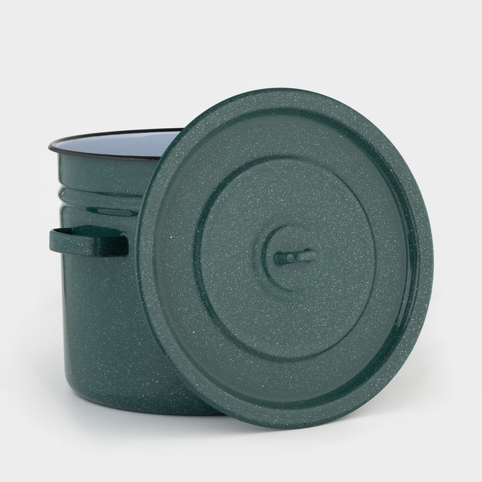 Бак эмалированный, 20 л, цвет зелёный Бак эмалированный, 20 л, цвет зелёный