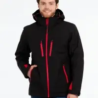 Куртка-трансформер мужская Matrix черная с красным, размер XXL