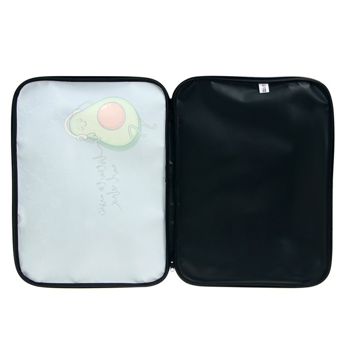 Папка для чертежей и рисунков А3, 470 х 350 х 20 мм, с ручками, текстильная, Calligrata Папка для чертежей и рисунков А3, 470 х 350 х 20 мм, с ручками, текстильная, Calligrata "Авокадо"