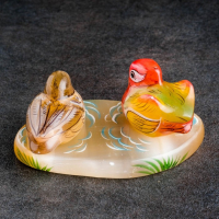 Сувенир &laquo;Птички мандаринки&raquo;, 9,5&times;7&times;4 см, селенит