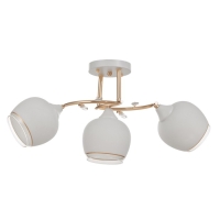 Люстра потолочная Кимберли 3хE27 40Вт Золото, белый Люстра потолочная Кимберли 3хE27 40Вт Золото, белый