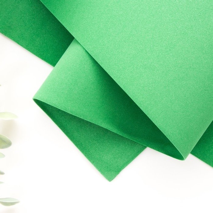 Фоамиран Фоамиран "Малахитовый" 1 мм набор 10 листов 50х50 см