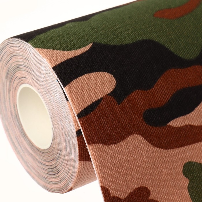 Кинезио - тейп, 10 см &times; 5 м, цвет камуфляж
