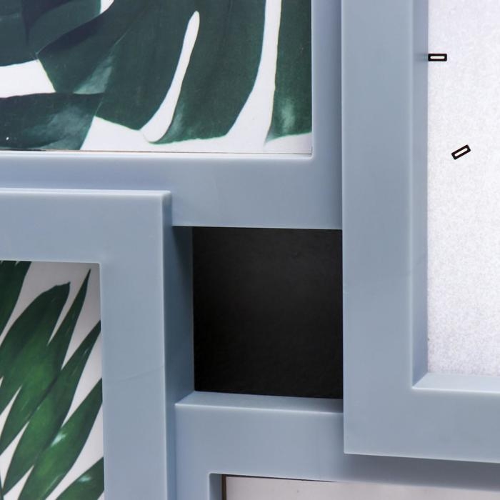 Фоторамка с часами Фоторамка с часами "Прелесть" 3 фото, серебро