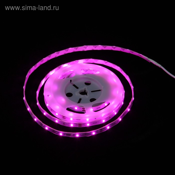 Фитолента светодиодная Uniel, 12 В, SMD2835, 2 м, IP65, 7.5Вт/м, 42LED/м, мультиспектральная