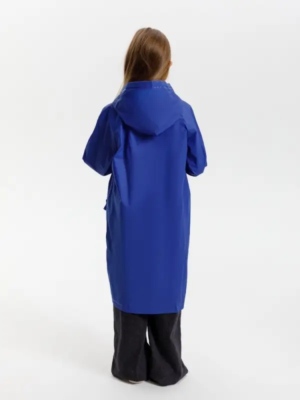 Дождевик детский RainDrop Kids, ярко-синий, 8 лет (рост 118-128)