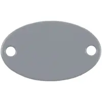 Шильдик металлический Alfa Oval, серый Шильдик металлический Alfa Oval, серый