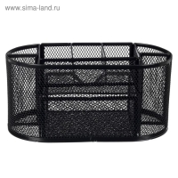 Подставка для канцелярских мелочей 9 отделений, сетка металл, чёрная Подставка для канцелярских мелочей 9 отделений, сетка металл, чёрная