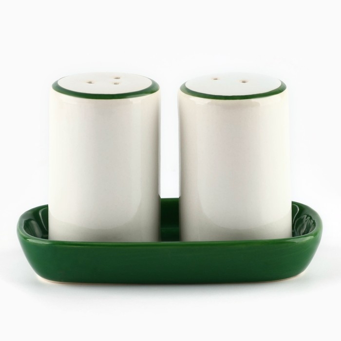 Новый год! Набор для специй керамический &laquo;Новогодний олень&raquo;, 12х6.5х7 см, цвет белый