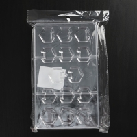 Форма для конфет и шоколада «Конструктор», 20×12×2,5 см, 14 ячеек 2,8×2,8×0,8 см, цвет прозрачный Форма для конфет и шоколада «Конструктор», 20×12×2,5 см, 14 ячеек 2,8×2,8×0,8 см, цвет прозрачный