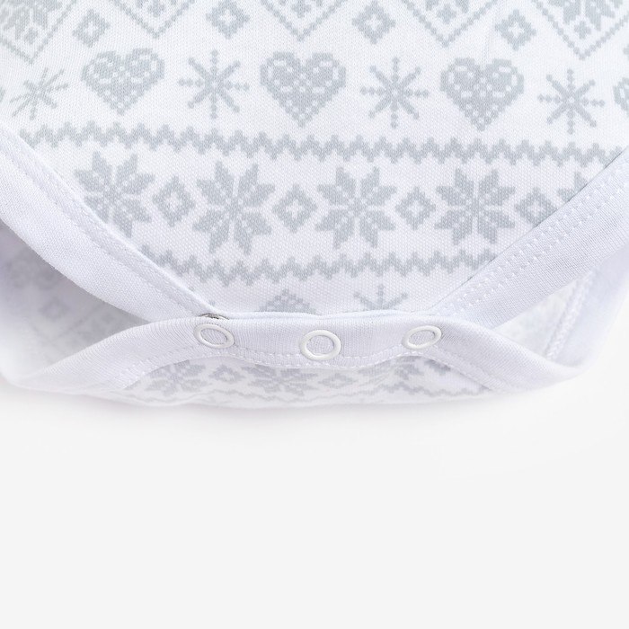 Боди-платье Крошка Я "Олени", рост 74-80 см, белый