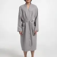 Халат вафельный Kimono, светло-серый, размер XL/XXL