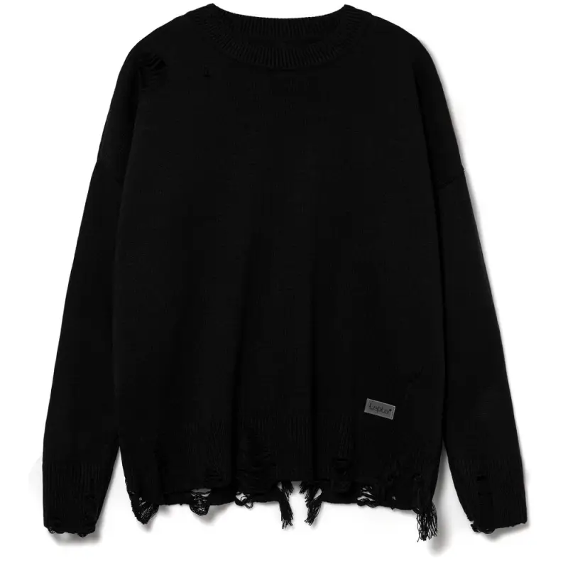 Джемпер оверсайз унисекс Grunge, черный, размер S/M Джемпер оверсайз унисекс Grunge, черный, размер S/M