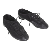 Джазовки &laquo;Спорт&raquo;, натуральная кожа, с сеткой, длина по стельке 22,5 см, цвет чёрный