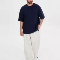 Джемпер с коротким рукавом Siluetti Volumica, темно-синий, размер M/L