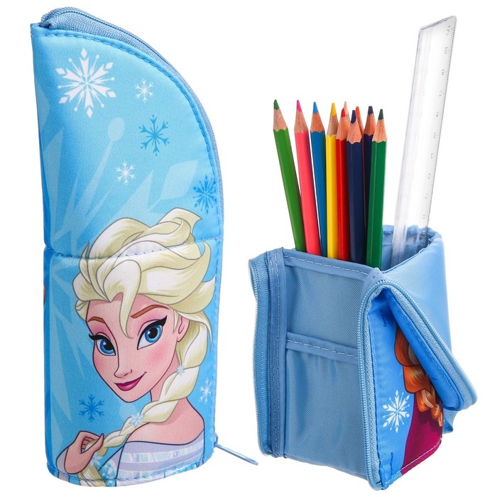 Пенал-тубус подставка, 85х210 мм, мягкий, Холодное сердце Пенал-тубус подставка, 85х210 мм, мягкий, Холодное сердце