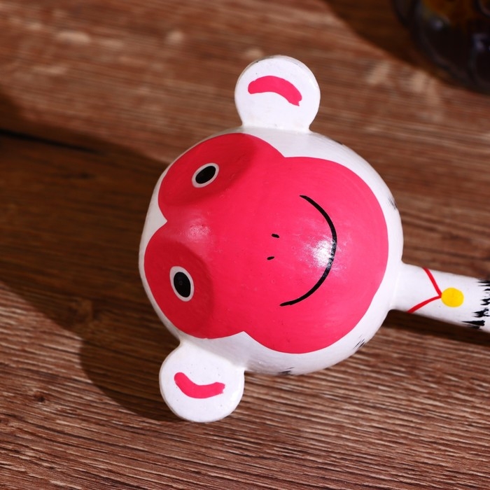 Сувенирный музыкальный инструмент Маракас "Обезьянка" дерево 22 см