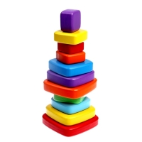 Пирамидка деревянная большая &laquo;Квадрат&raquo;