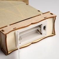 Светодиодная фигура &laquo;Домик с оленем&raquo; 16 &times; 11 &times; 4.5 см, дерево, батарейки АААх2 (не в комплекте), свечение тёплое белое