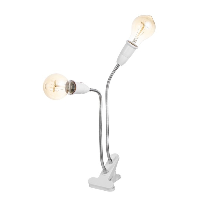 Настольная лампа Настольная лампа "Синди дуо" 2х15Вт Е27 белый 3х3х40см RISALUX