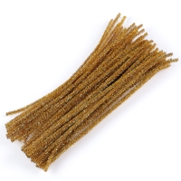 Проволока с ворсом для поделок &laquo;Блеск&raquo;, набор 50 шт, размер 1 шт: 30&times;0,6 см, цвет жёлтый