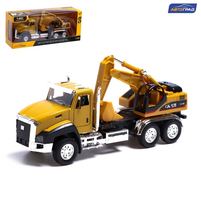 Грузовик металлический «Кран», инерция, открываются двери, свет и звук Грузовик металлический «Кран», инерция, открываются двери, свет и звук