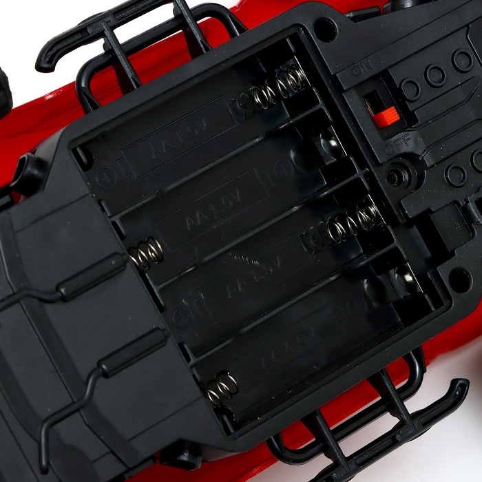 Джип радиоуправляемый &laquo;Вездеход&raquo;, с эффектом дыма, цвет красный